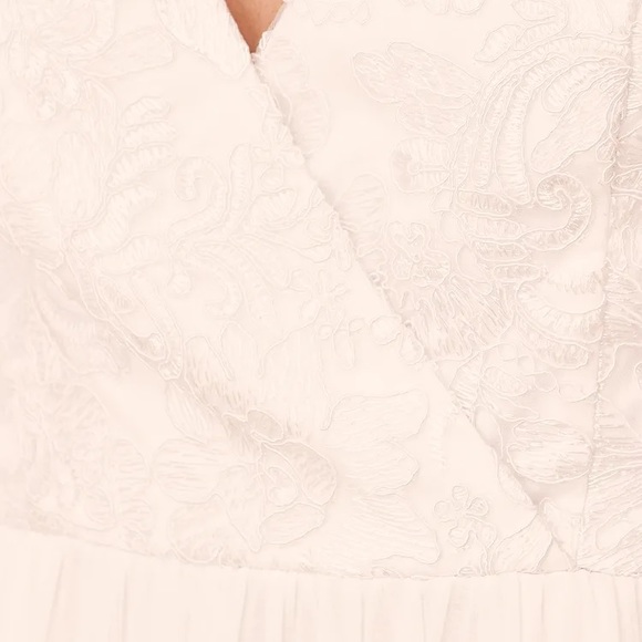 Lulus XS white lace maxi bodysuit dress - Picture 5 of 7